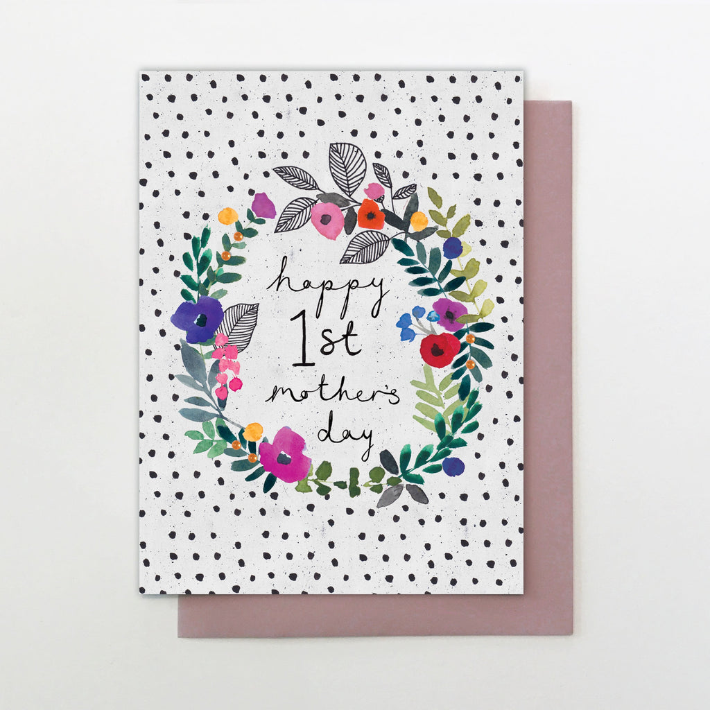 Floral Happy 1st Mother's Day Card