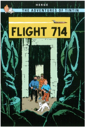 Flight 714 Tintin Postcard