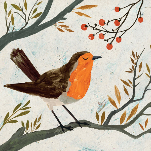 Christmas Robin RSPB Charity Pack of Cards - Paper Tiger