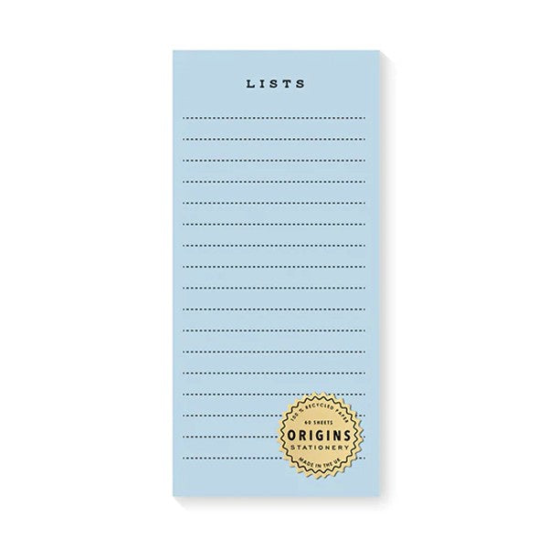 Origins Blue List Pad