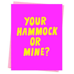 Your Hammock Or Mine?