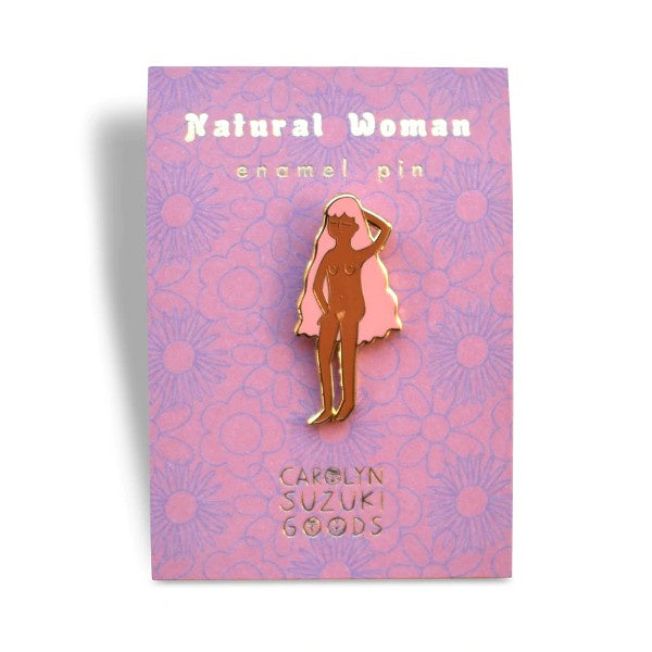 Natural Woman Pin Badge