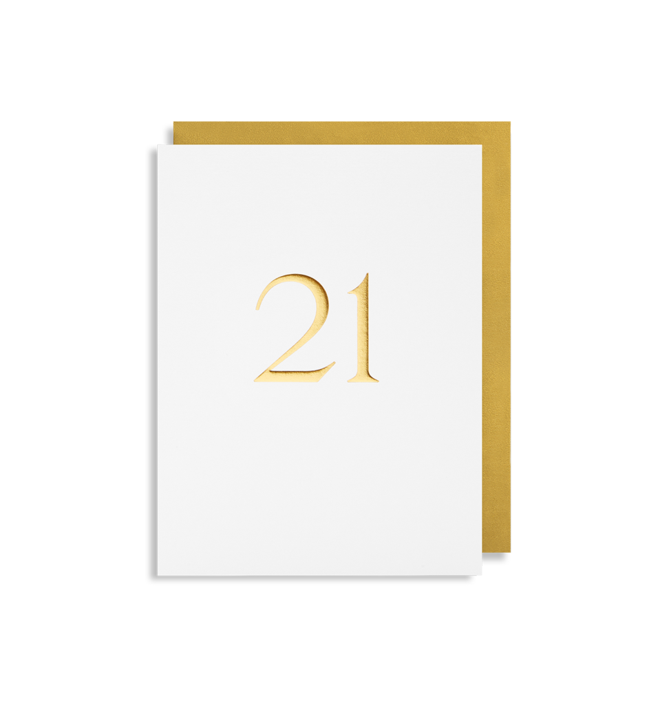 Age 21 Trafalgar Milestone Mini Card
