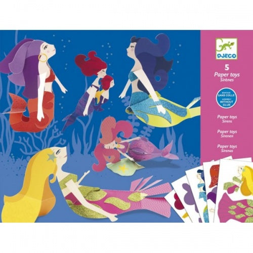 Mermaid Paper Toys