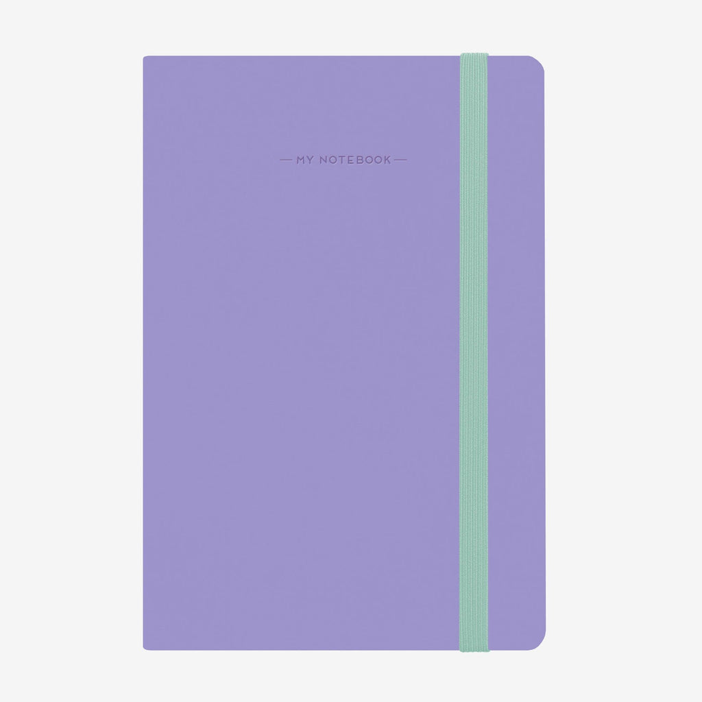 Medium Squared Liliac Notebook