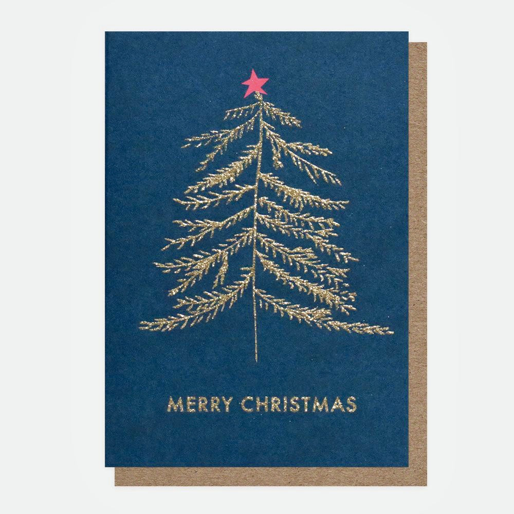 Glitter Tree Pack of Ten Christmas Cards