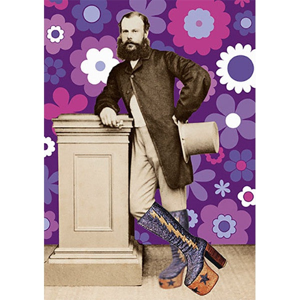 Edwin in Disco Boots Card