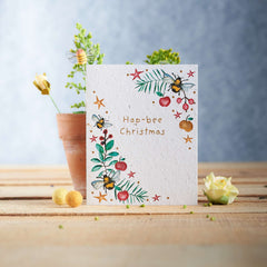 Hap-Bee Christmas Gift Seed Card