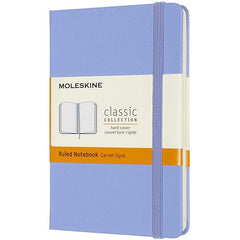 Moleskine Pocket Hardback Ruled Notebook Hydrangea Blue