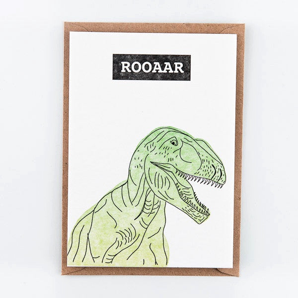 Rooaar Dinosaur Postcard