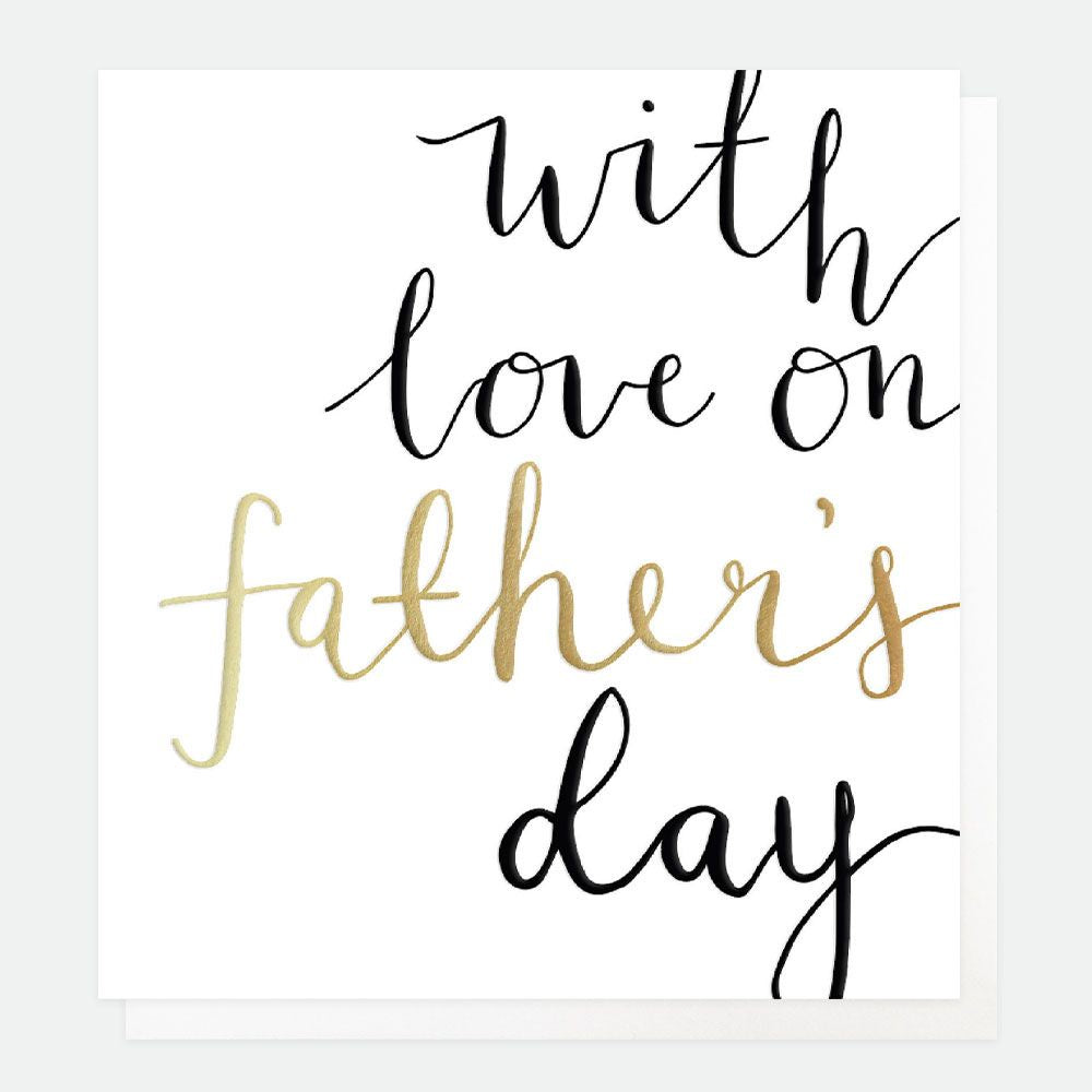 With Love On Fathers Day Card