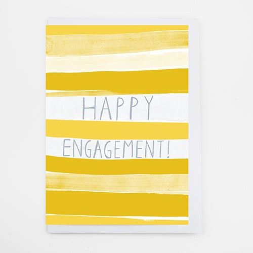 Happy Engagement Stripes Card