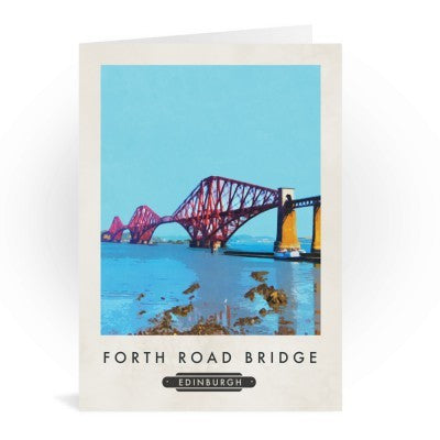 Forth Bridge Railway Poster Style Card