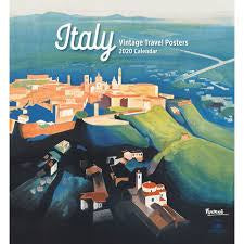 Italy: Vintage Travel Posters 2020 Wall Calendar