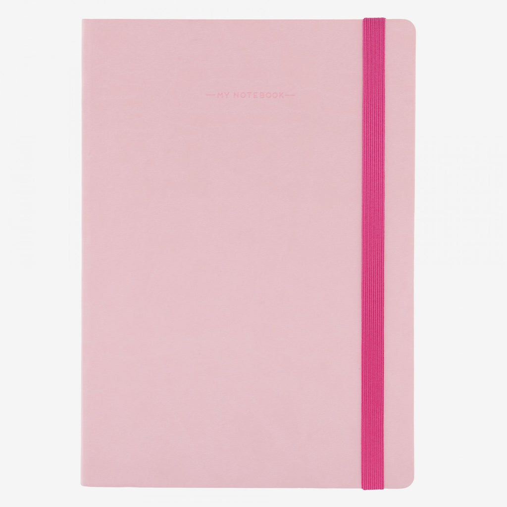 Large Baby Pink Plain Notebook