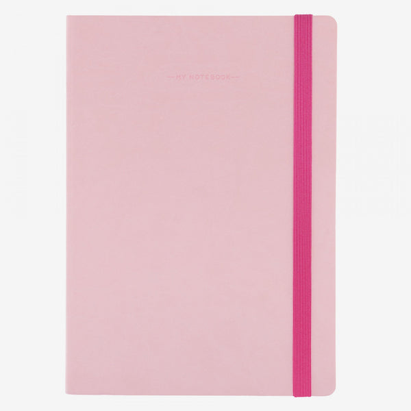 Large Baby Pink Plain Notebook - Paper Tiger