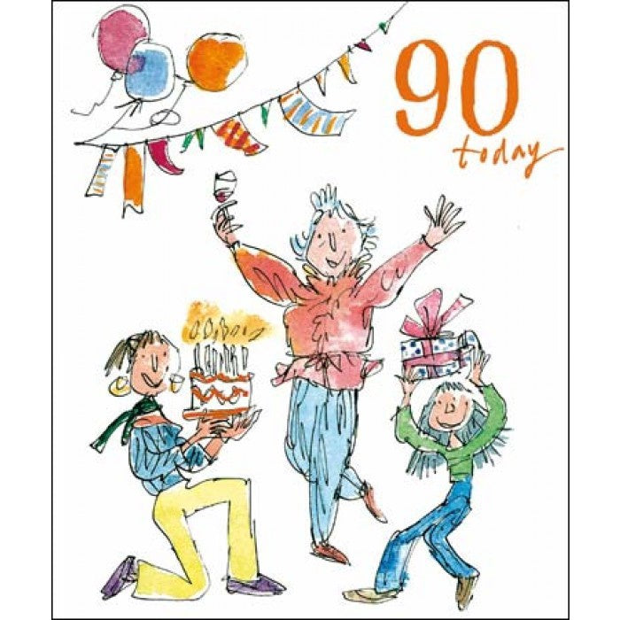 90 Today Quentin Blake Birthday Card for her