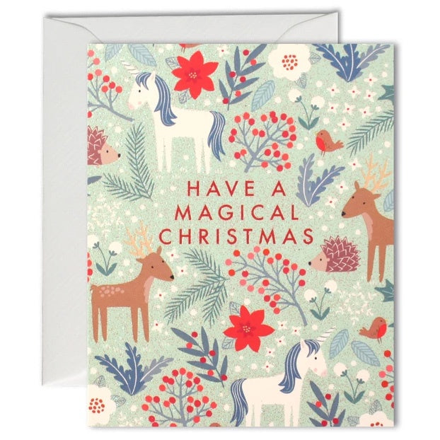 Magical Christmas Pattern Mini Pack of 5 Cards