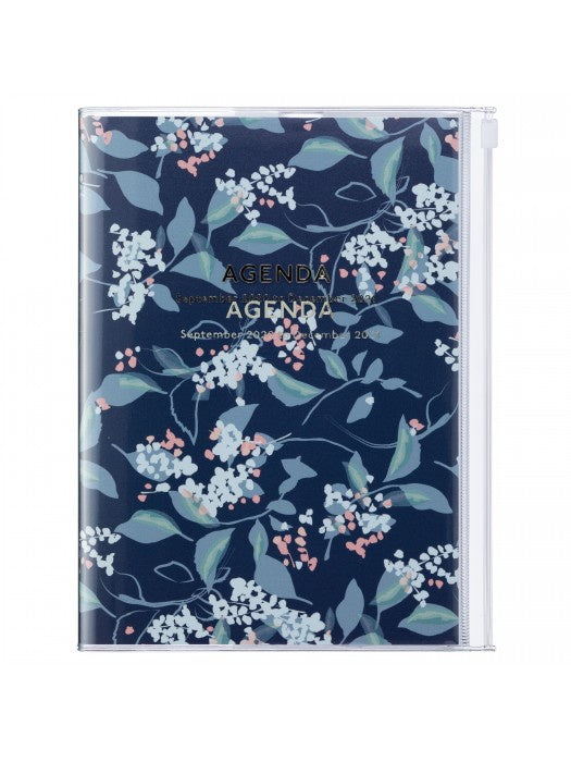Storage Cover Navy Blue Floral 2021 Diary