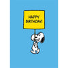 Happy Birthday Snoopy Sign Card
