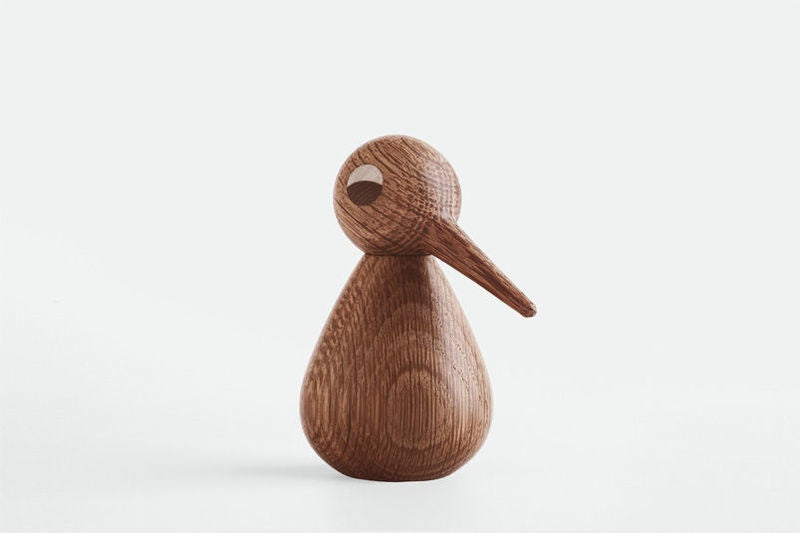 Large Smoked Wooden Bird