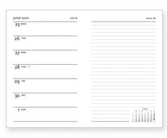 2018 Mini Week-at-a-Time Verso Black Moroccan Diary