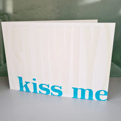Kiss Me Slowly letterpress cards