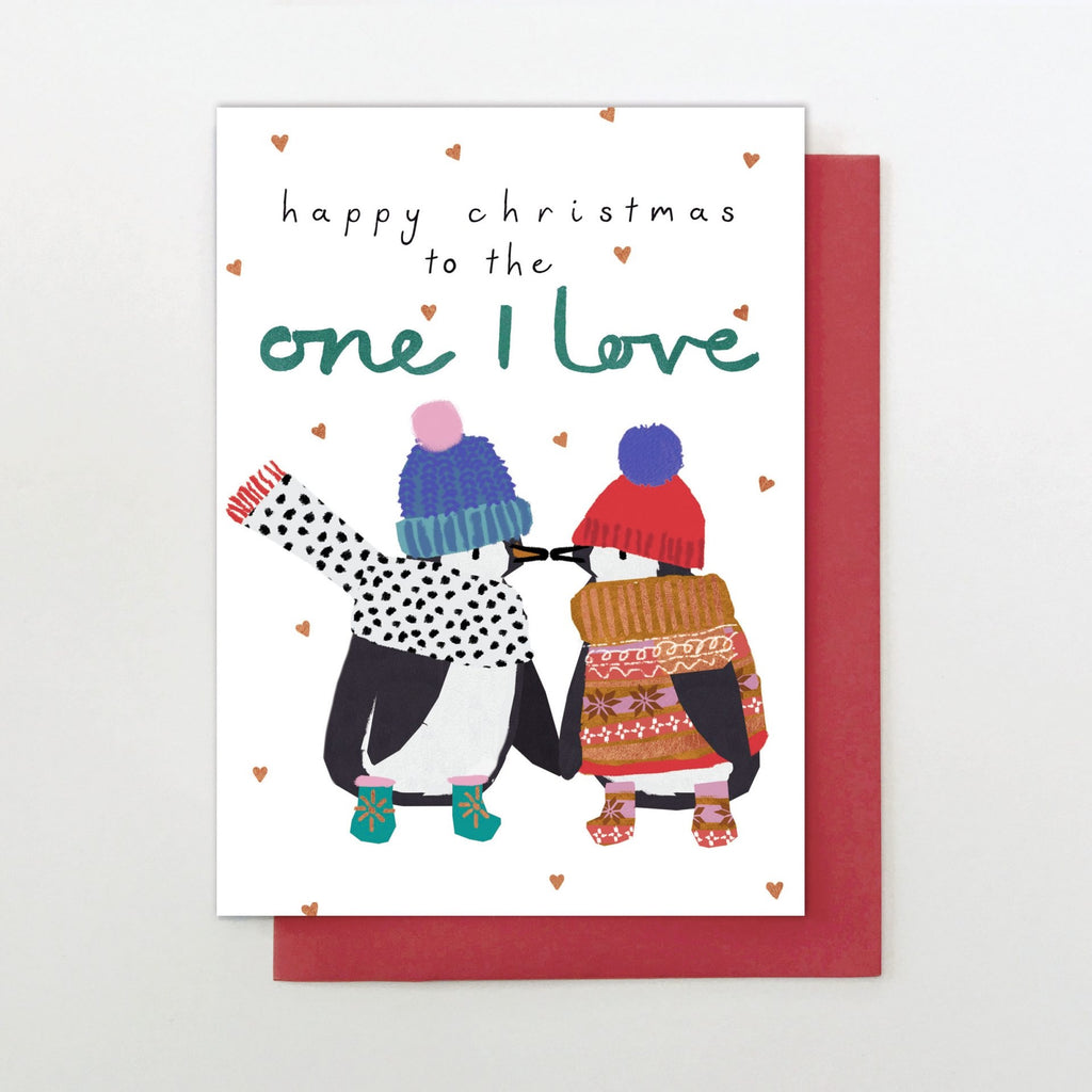 To The One I Love Penguin Card