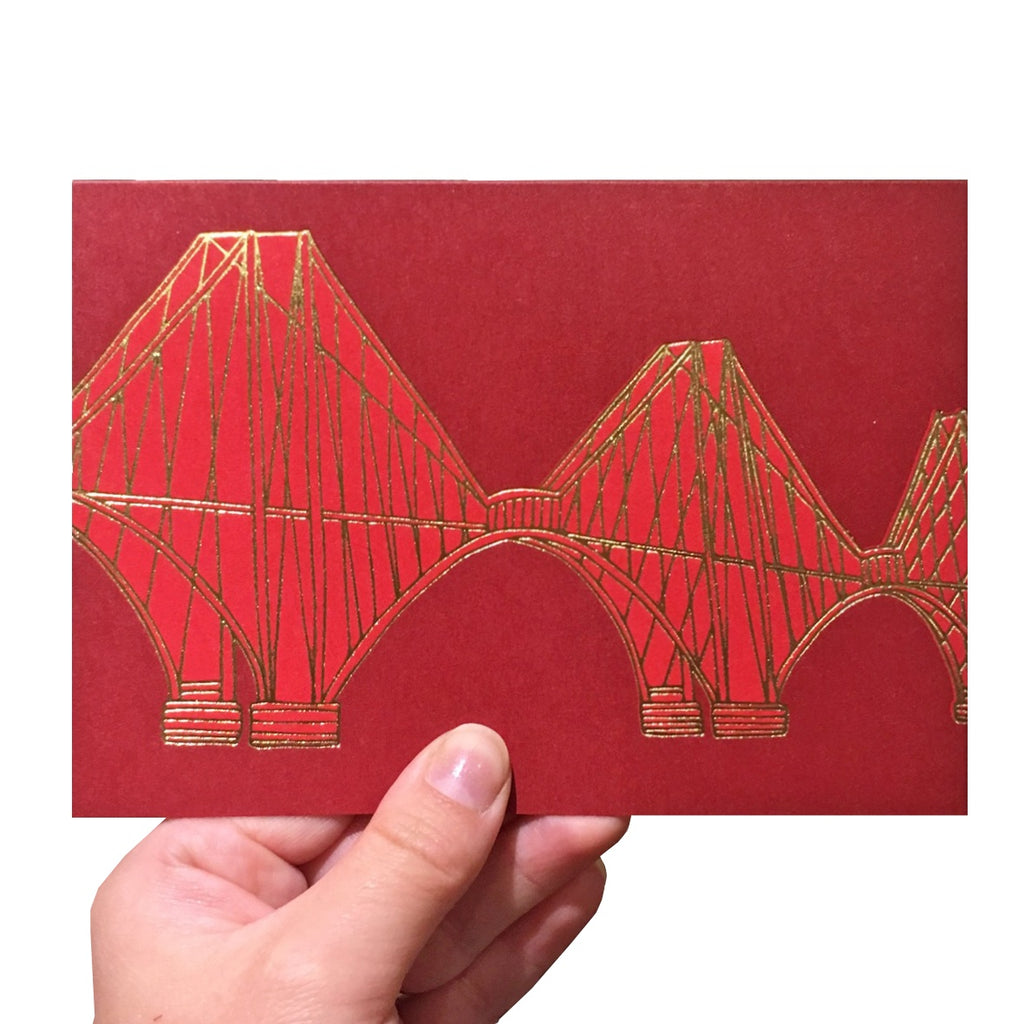 Forth Rail Bridge Foiled Card