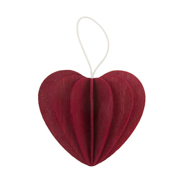 Lovi Dark Red Heart 6.8cm