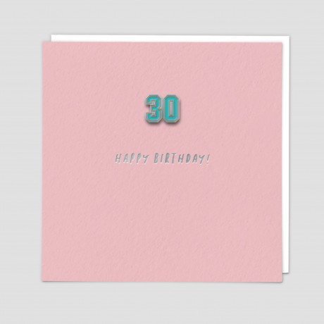 Thirty Pin Badge Card