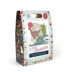 Three Felt Dinosaurs Sewing Kit
