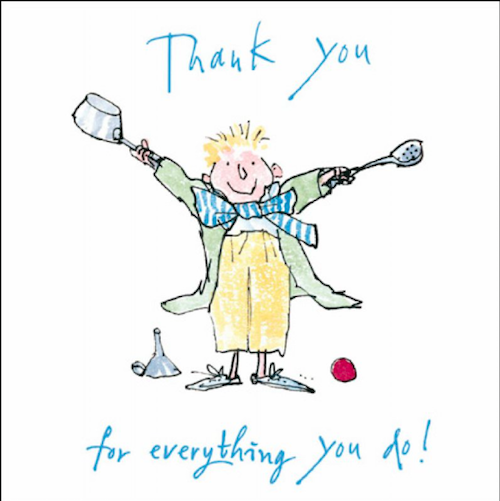 Thank You For Everything You Do Quentin Blake Card