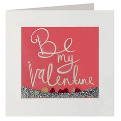 Be Mine Hanging Hearts Card