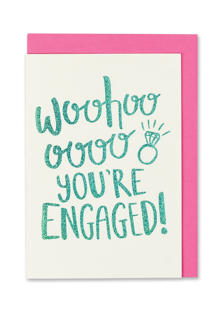 Woo Hoo You're Engaged Card