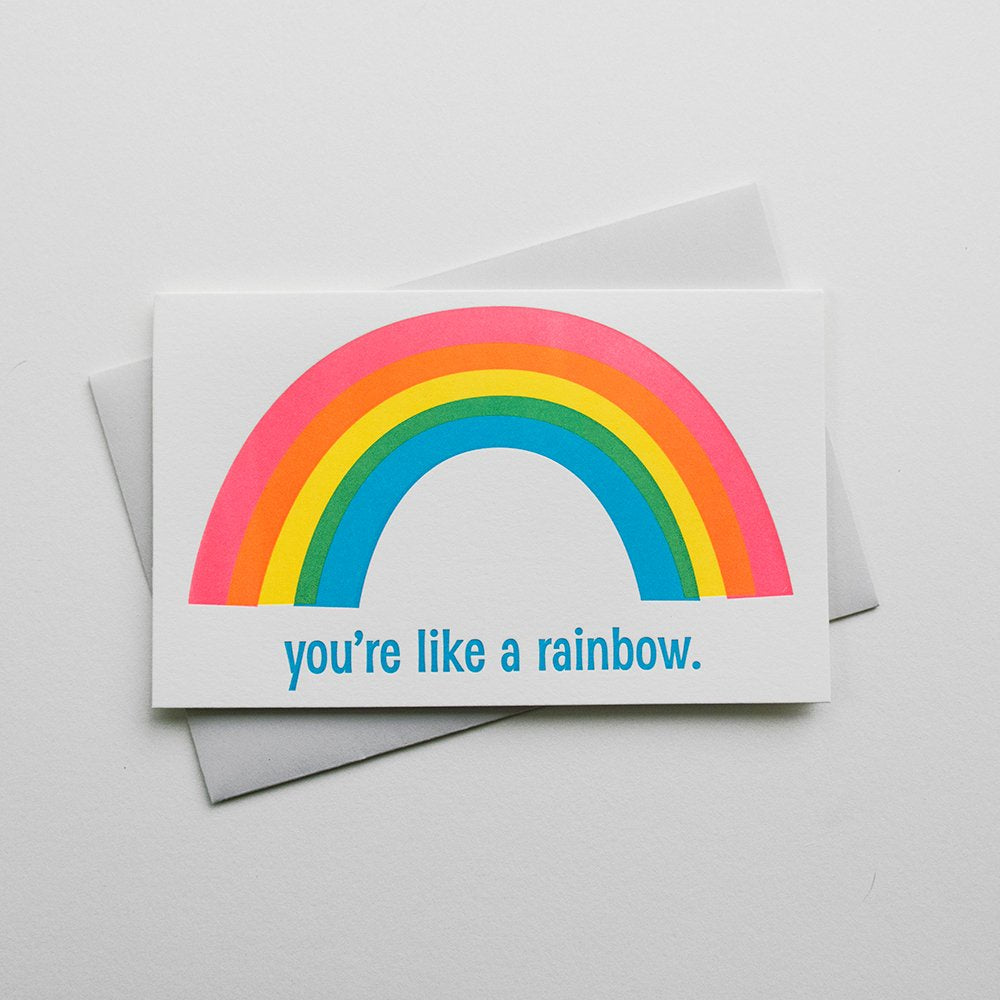 You're Like A Rainbow Card