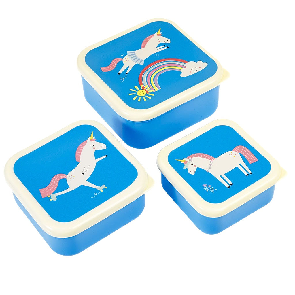 Magical Unicorn Set of 3 Snack Boxes