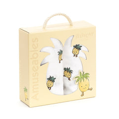 Jellycat Amuseable Pineapple Pair of Muslins