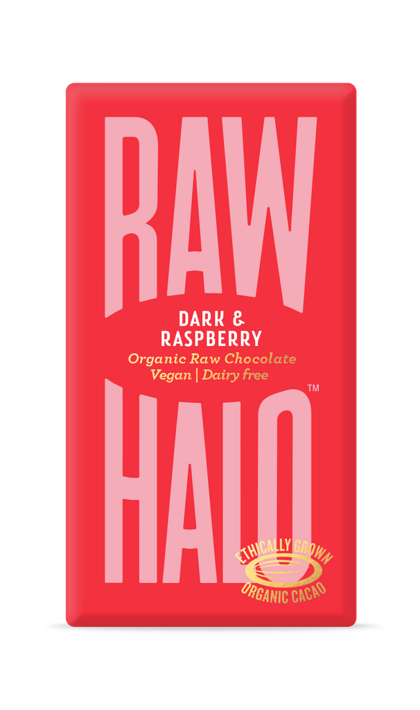 Raw Halo Dark & Raspberry Organic Chocolate Bar 35g