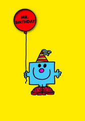 Mr Birthday Card with Badge