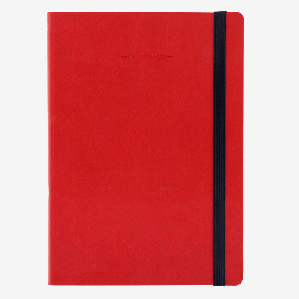Large Plain Red Notebook