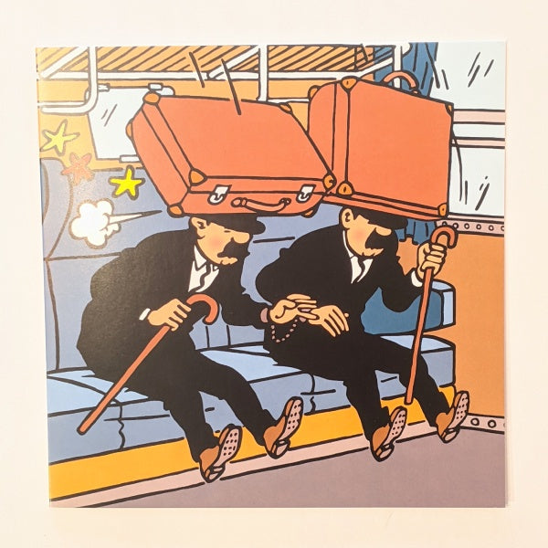 Thompsons Suitcase Bump Tintin Card