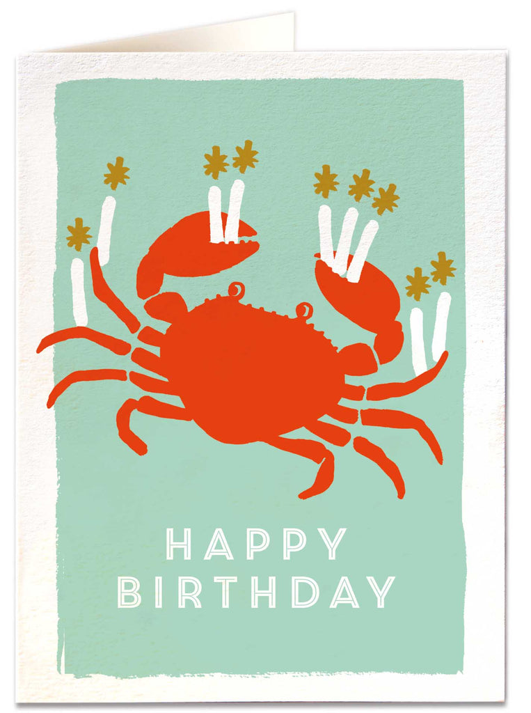 Happy Birthday Crab Card