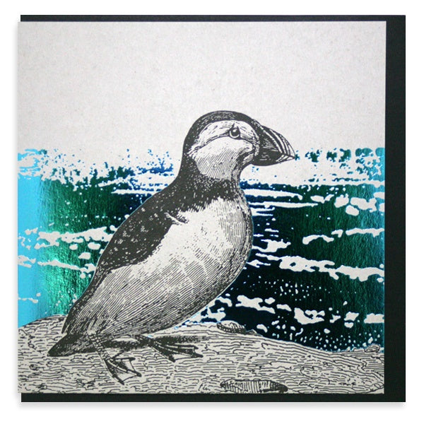 Puffin Foiled Card