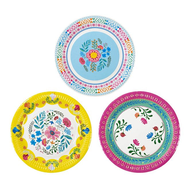 Floral Party Plates