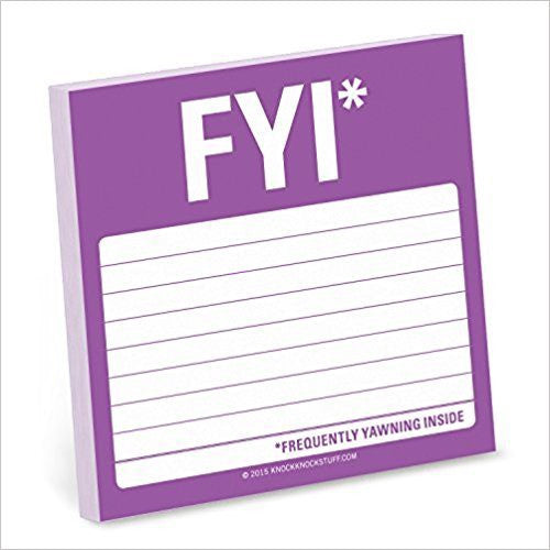 FYI Sticky Notes
