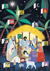 Away In A Manger Advent Calender Card