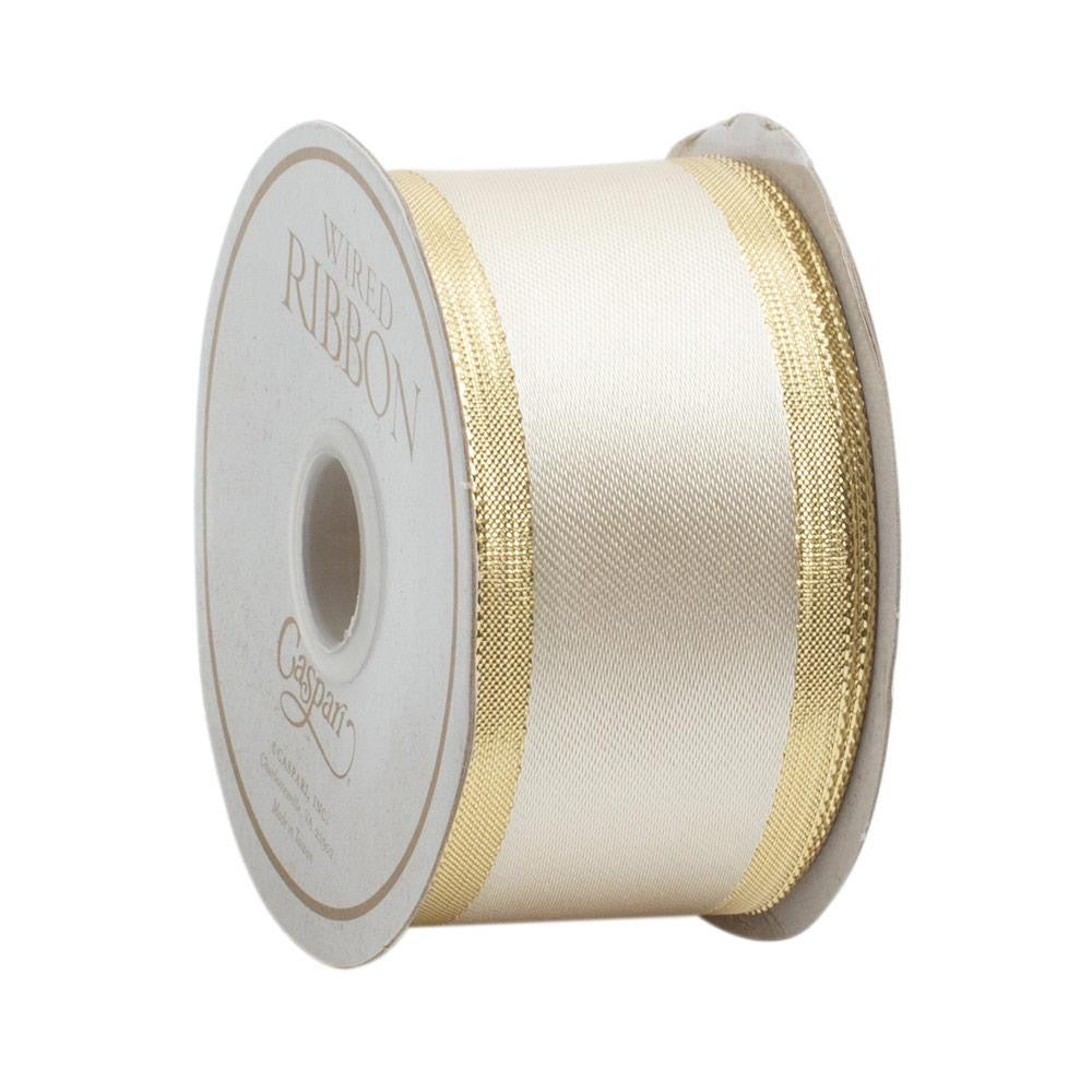 Ivory Ribbon with Gold Edge