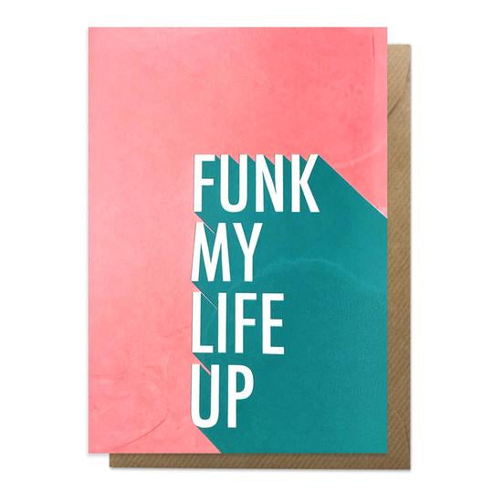 Funk My Life Up Scottish Lyric Card