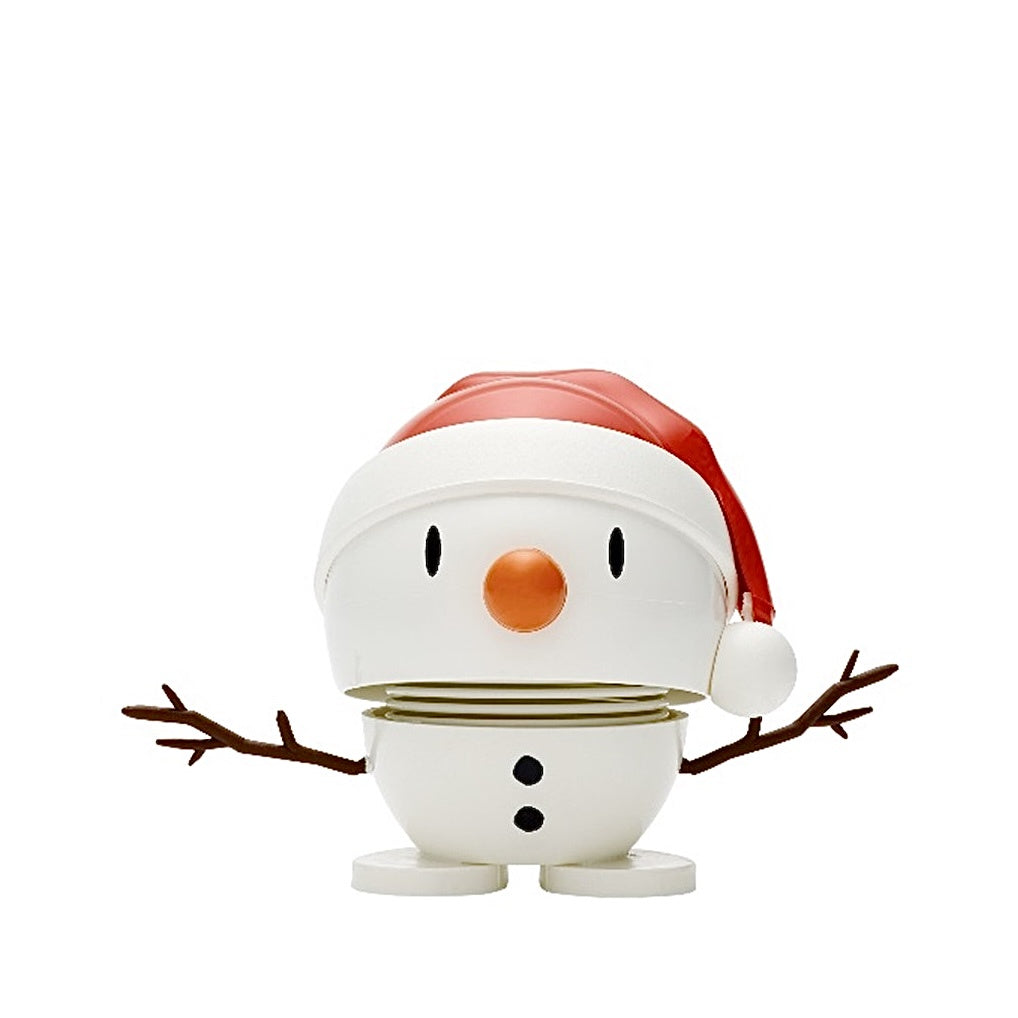 Small Santa Snowman In White by Hoptimist